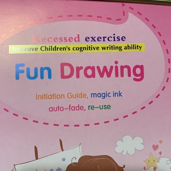 Recessed exercise set of four books for children with invisible/reuse pencils - Picture 6 of 6